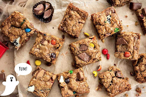 Halloween Candy Cookie Bars