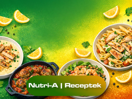 Színes tavaszi ételkompozíció high protein vacsorákkal.