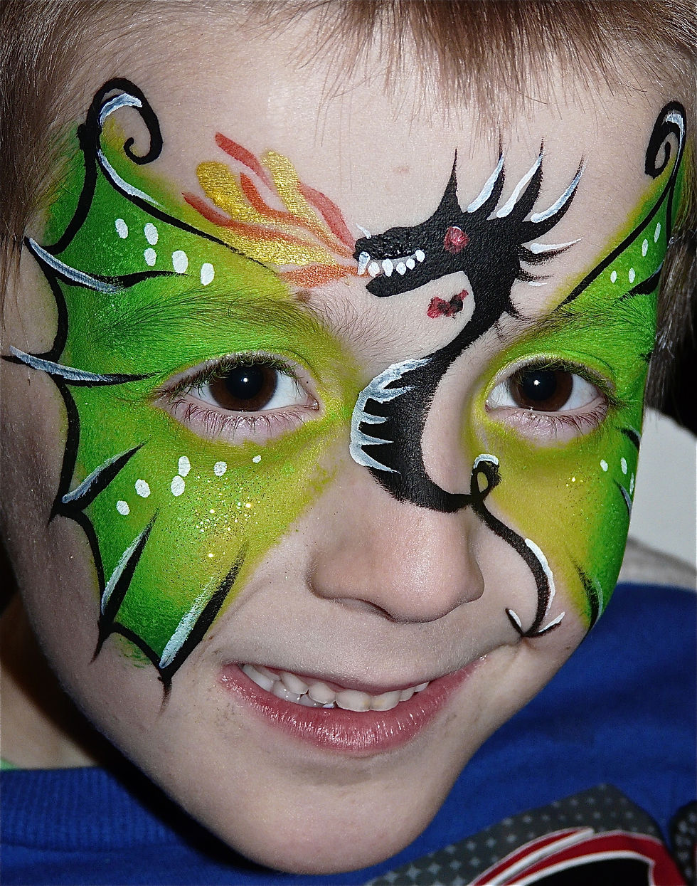 Dragon Face Paint Design