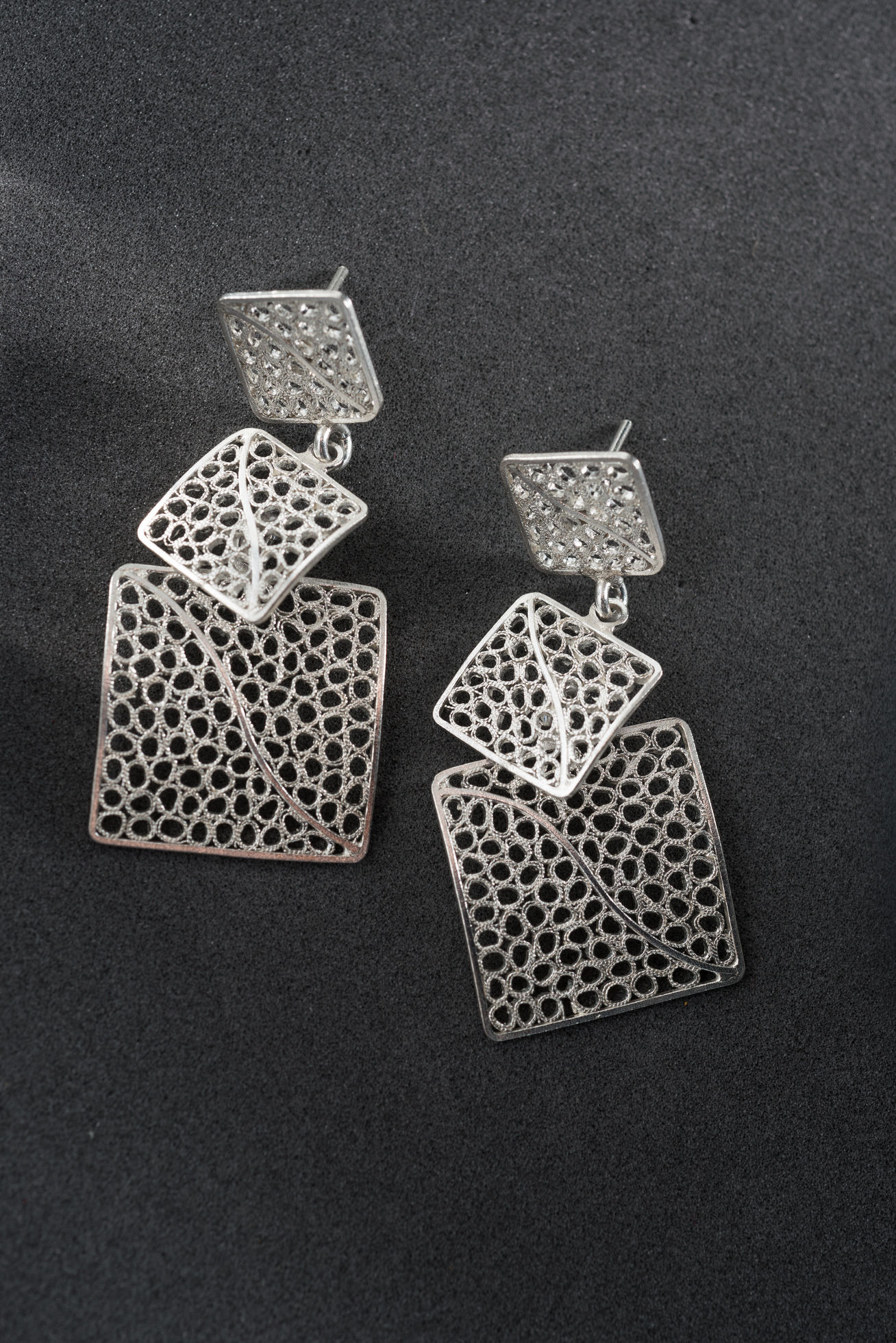 Silver Filigree Earrings