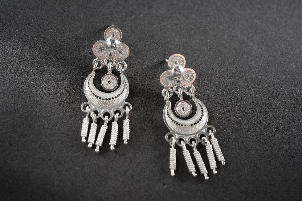 Miniatura: Silver Filigree Earrings