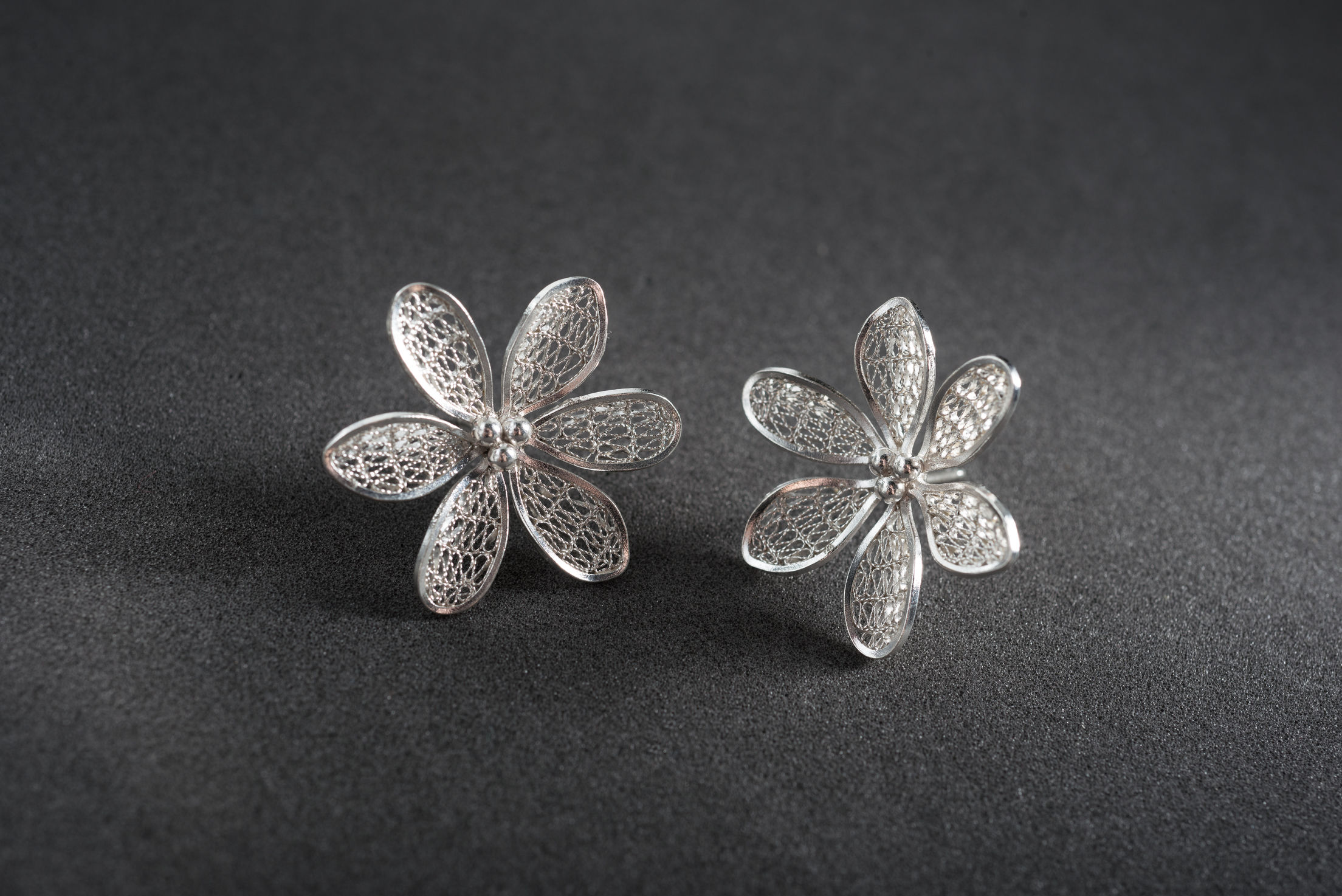 Silver Filigree Earring