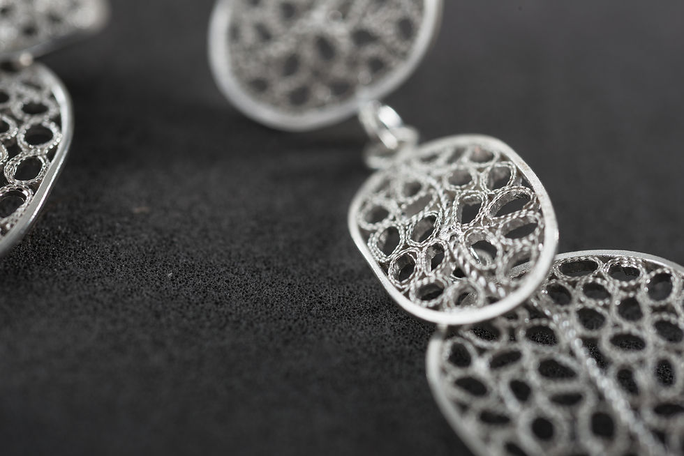 Miniatura: Silver Filigree Earrings