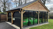 Bespoke Oak Garage for a supercar