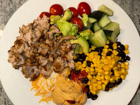 Ground Turkey Hummus Bowl