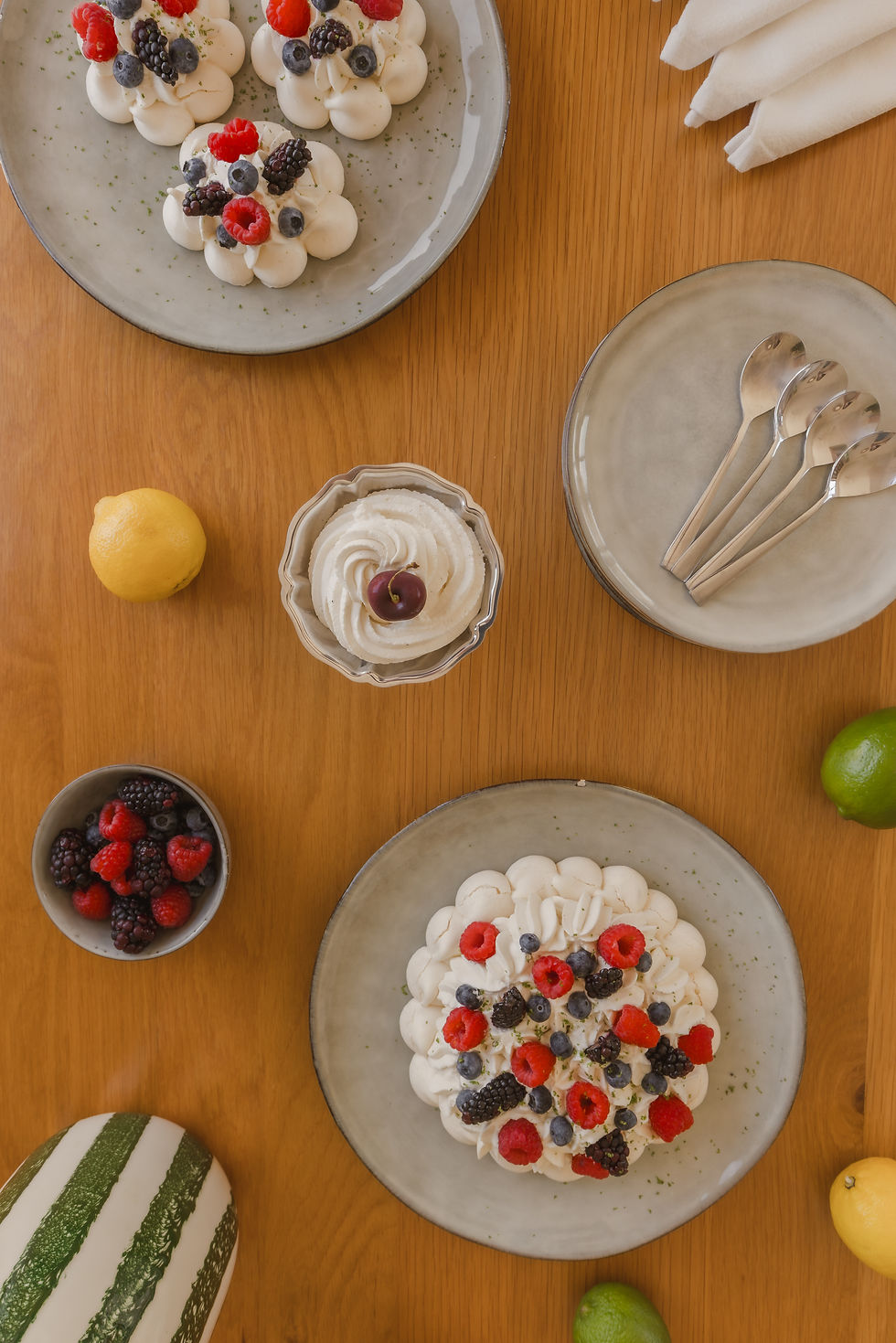 airbnb-design-vacation-rental-dining-table-pastries-lemon-lime-tableware