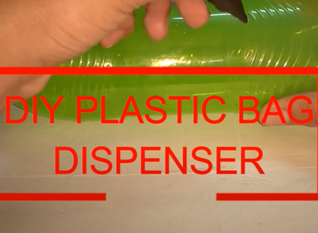 HOW TO MAKE A DIY PLASTIC BAG DISPENSER at home very easily