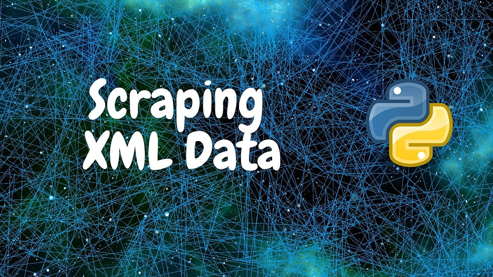 Scraping xml data using Beautiful soup