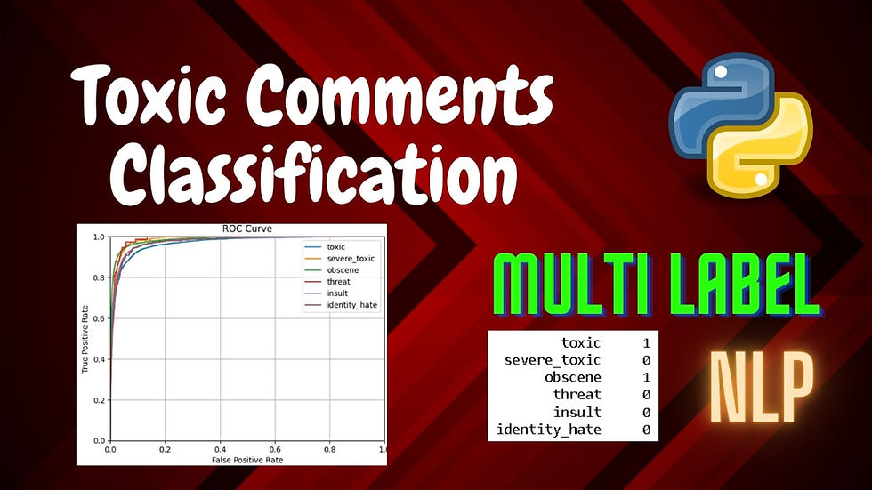 Toxic comments classification using Multi label classification