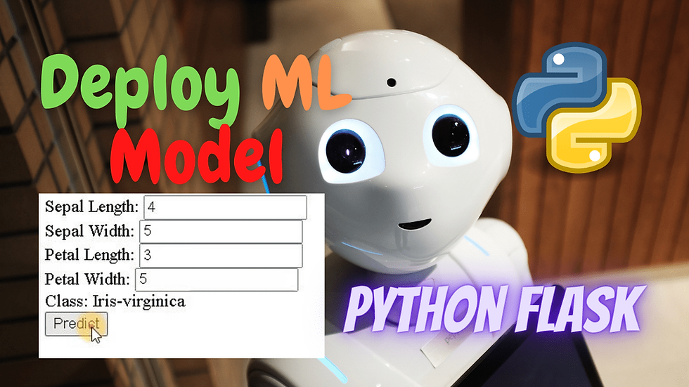 deploy machine learning model using python flask