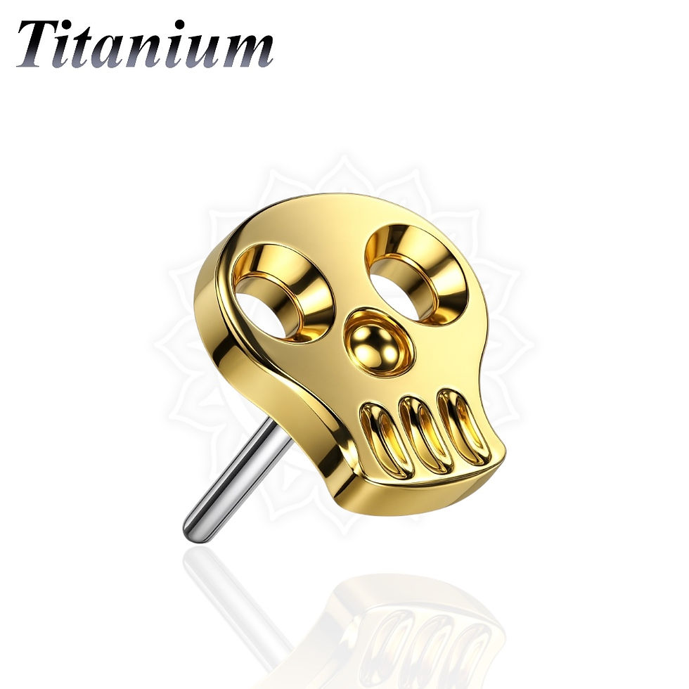 Thumbnail: Titanium Threadless Skull