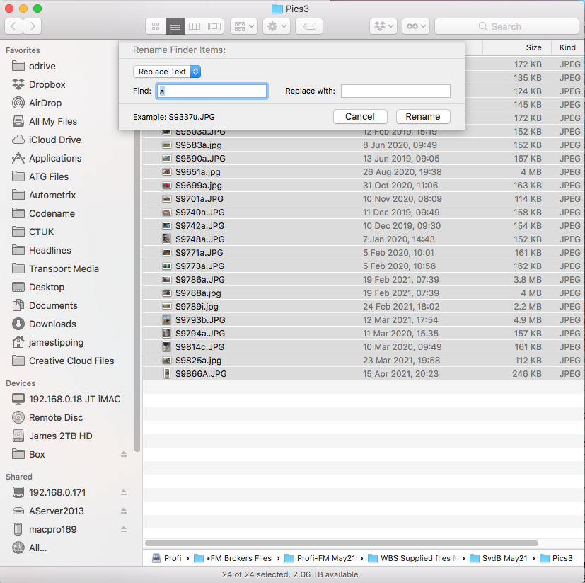 rename osx rename osx