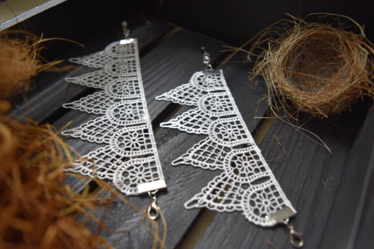 Thumbnail: White Lace Bracelets
