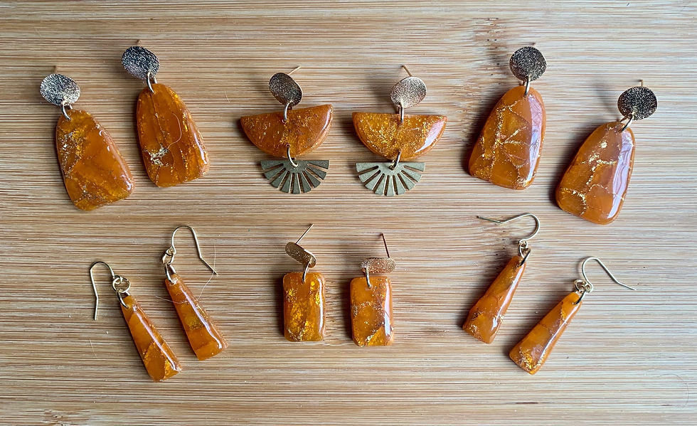 Thumbnail: Amber Collection Half Sun Earring