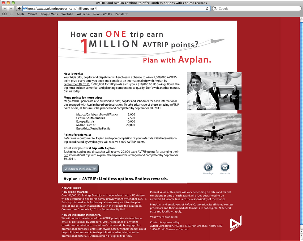 Avtrip Points page