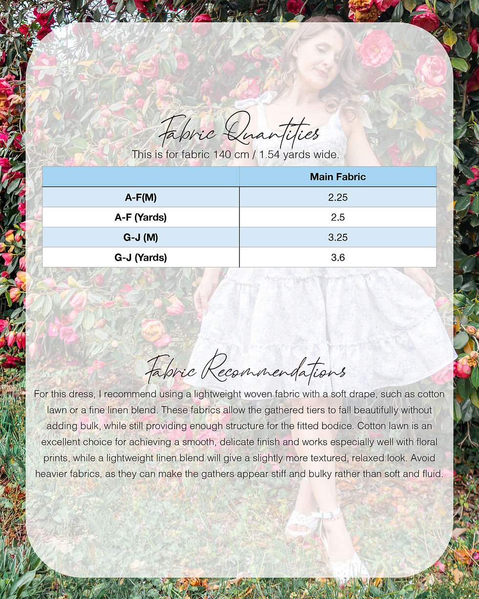 Thumbnail: Cottagecore Tiered Dress Sewing Pattern – Camellia Dress