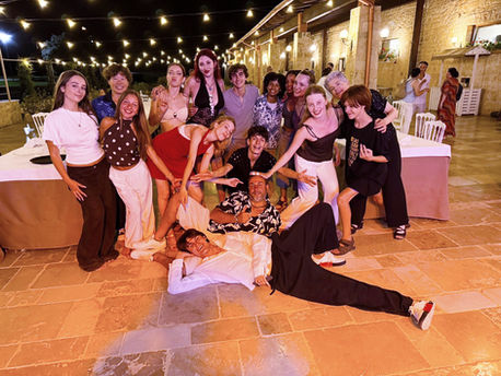 Campers and teachers sharing a joyful moment at International Singing Camp 2026