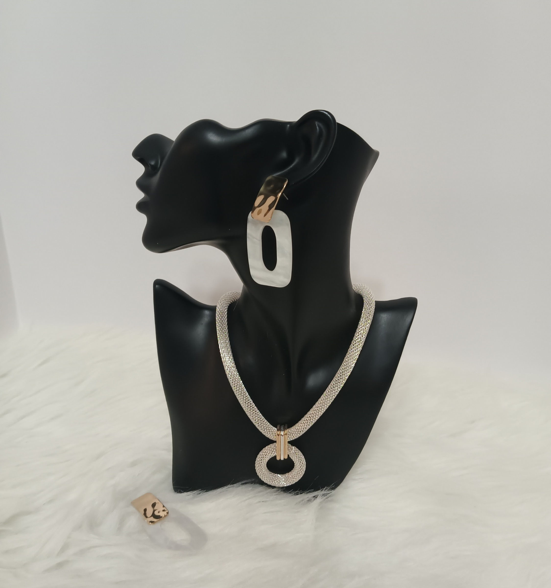 Pretty and Edgy (White and Silver)Combo