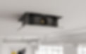 A ceiling mounted projector