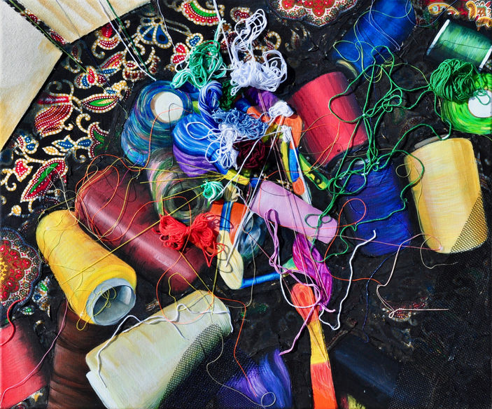 Mixed Media: Acrylic