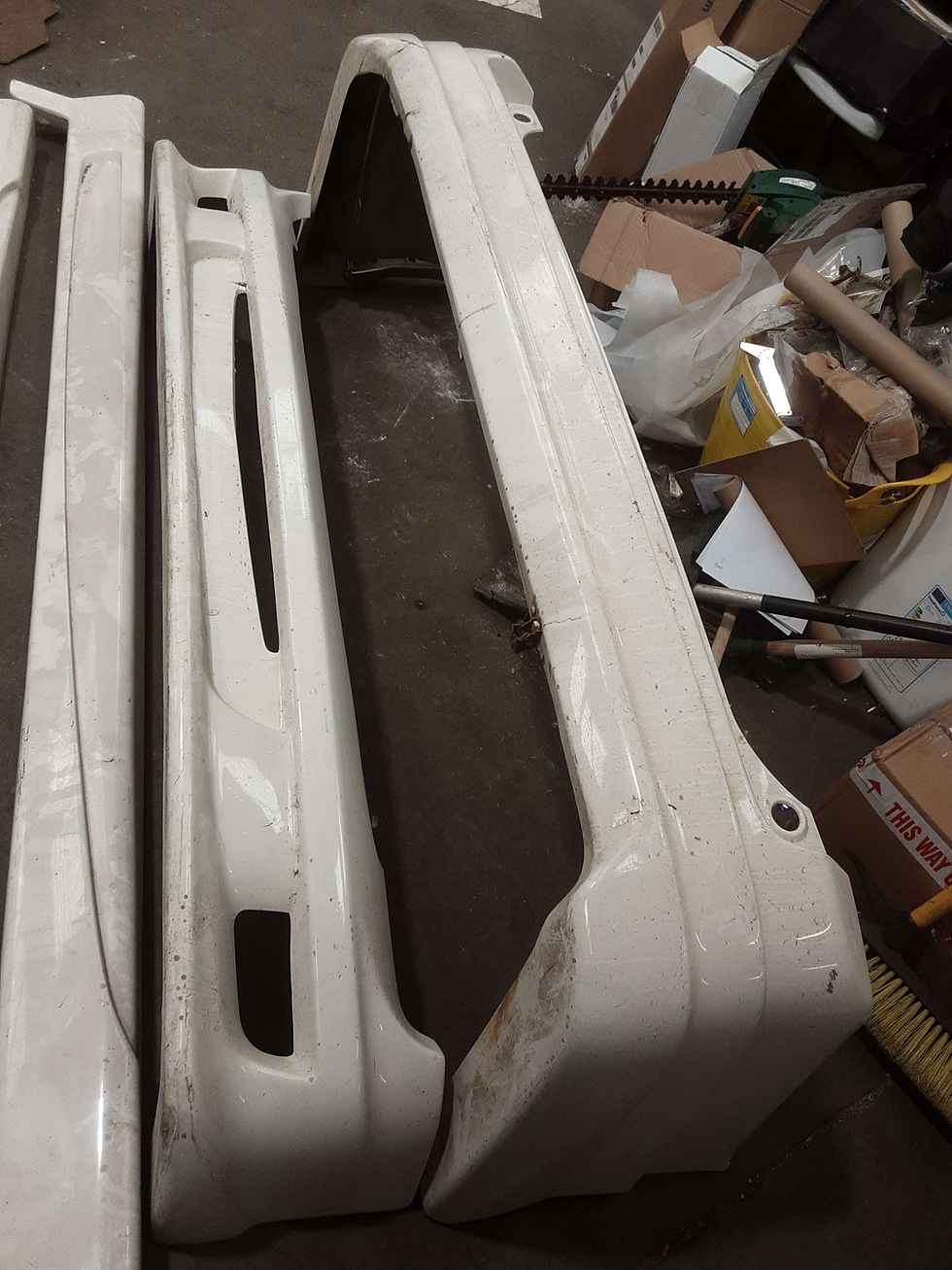 Thumbnail: front bumper back bumper and side skirts back bumper has got crack on it see pic