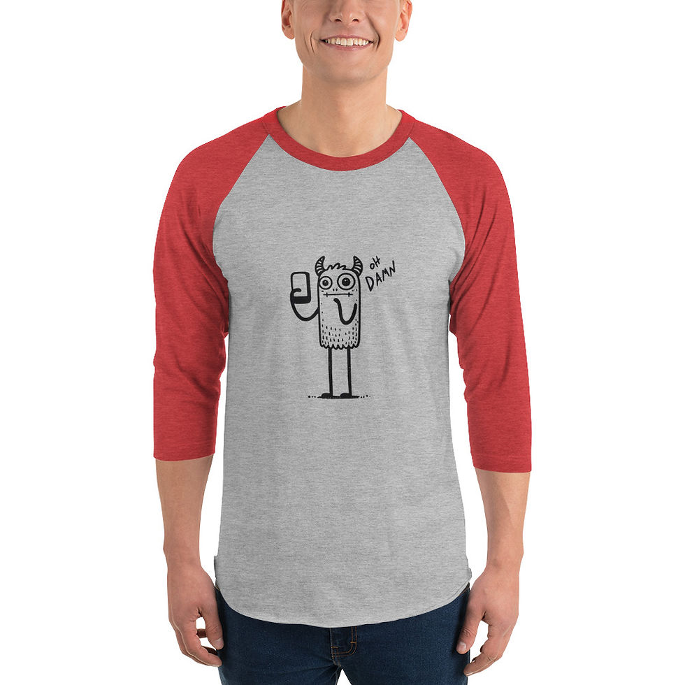 Thumbnail: 3/4 sleeve raglan shirt