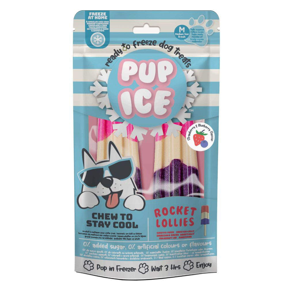 פופ אייס ארטיק בטעם תות אוכמניות 2 יח 90 גרם