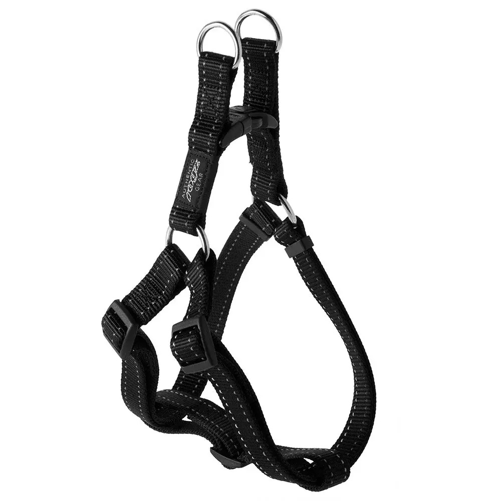 Product: רתמה לכלב שחורה 20 מ"מ
