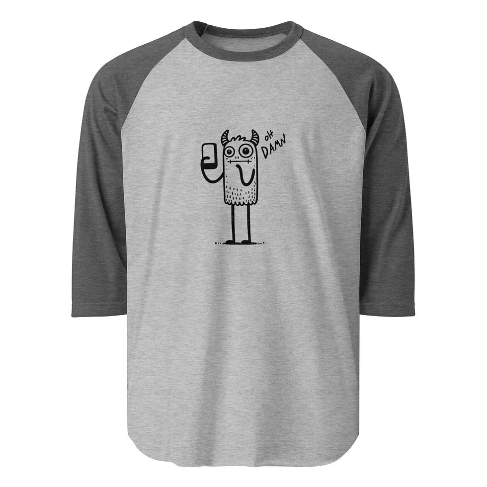 Thumbnail: 3/4 sleeve raglan shirt