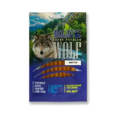 BLUE WOLF חטיף פרימיום לכלב – מקלוני ארנבת טבולים בשמן זית