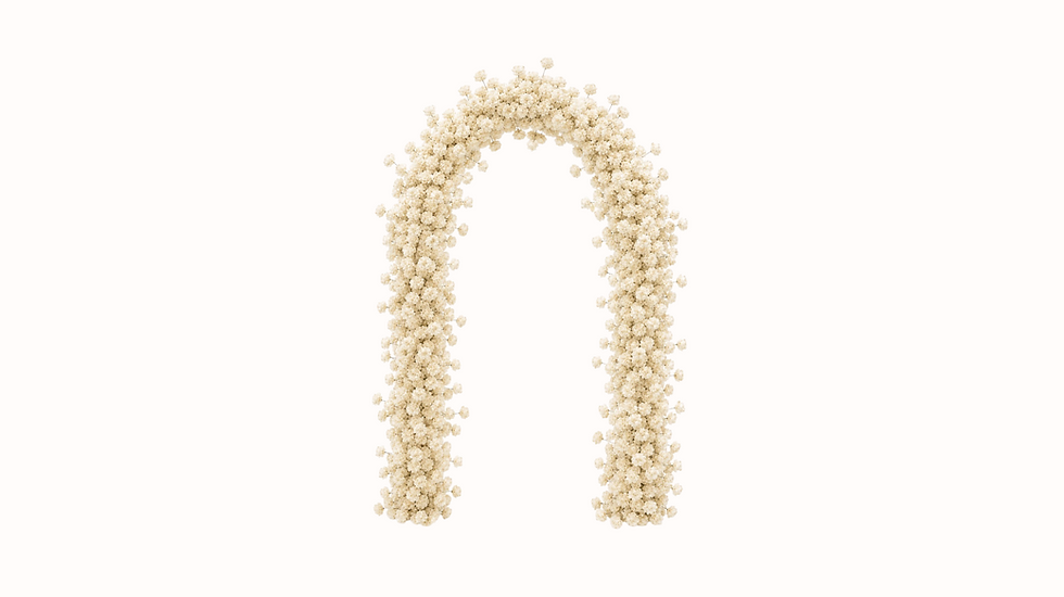 Ivory Modular Floral Arch Rental in San Antonio, TX