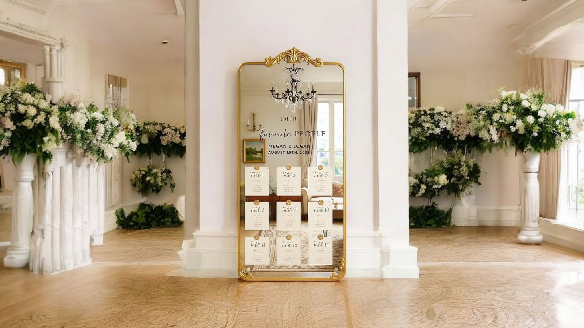 Our Favorite People - Gold Vintage Mirror