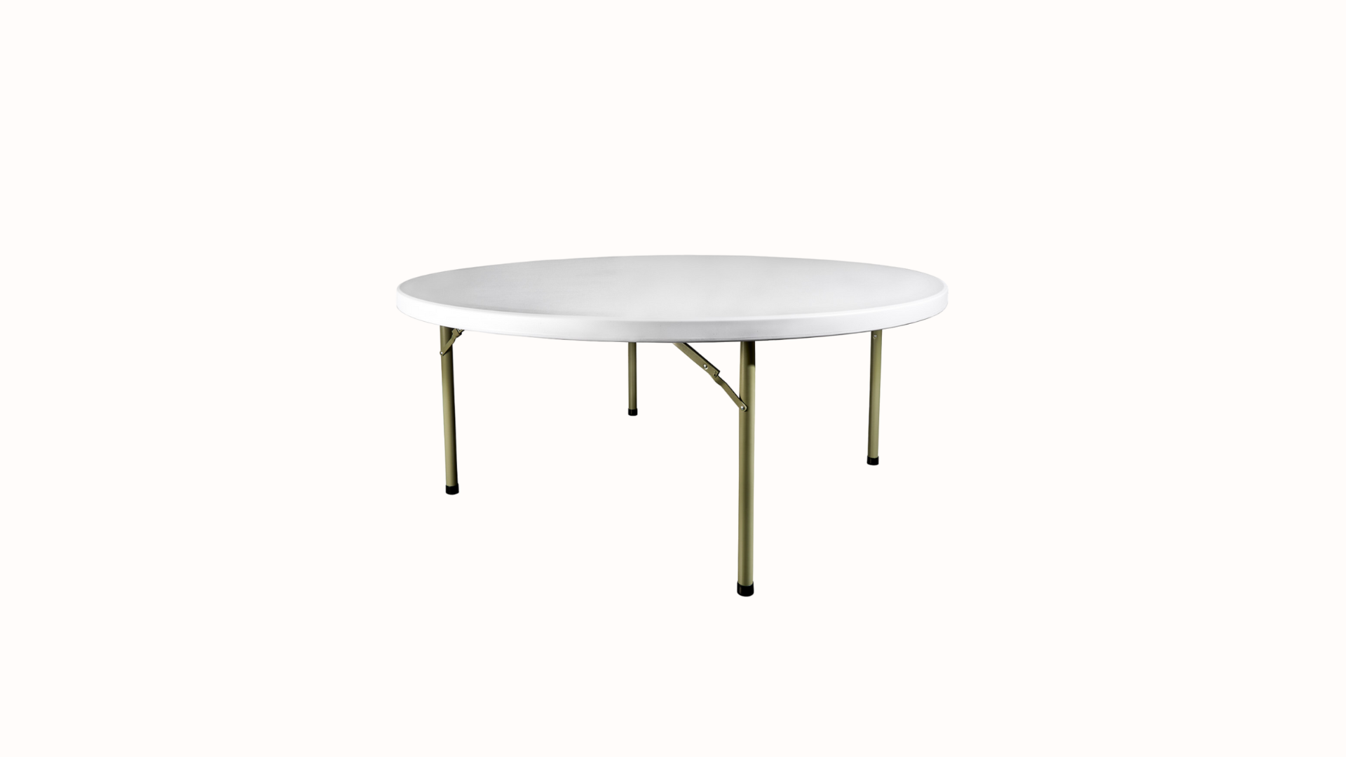 5 FT Round Heavy Duty Plastic Table Rental in San Antonio, TX