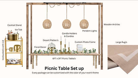 the flawless table & co luxury picnics
