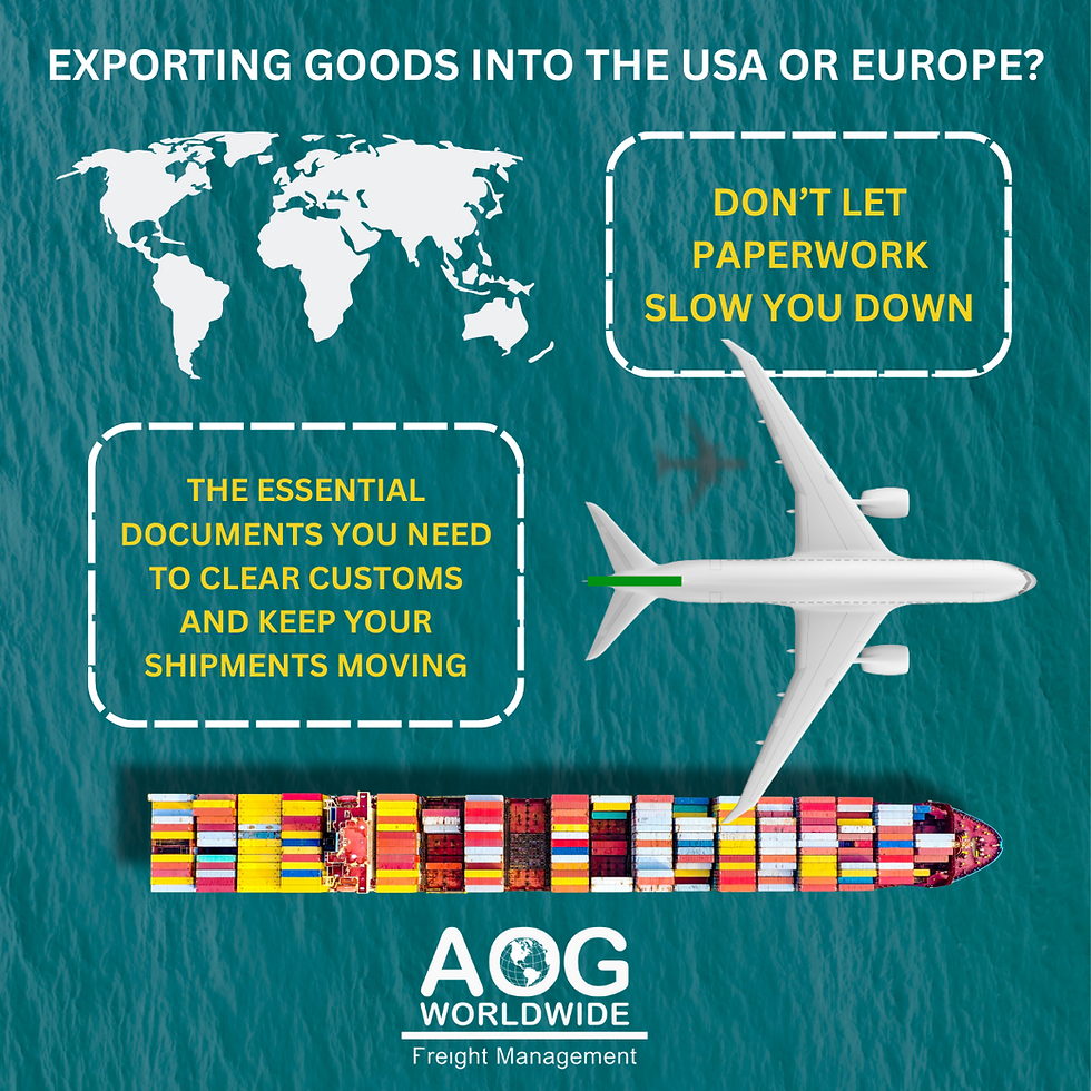 Import Export to USA or Europe