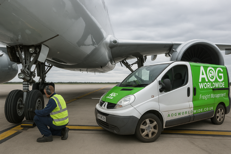 Aircraft on Ground. AOG Worldwide. Freight Forwarder.