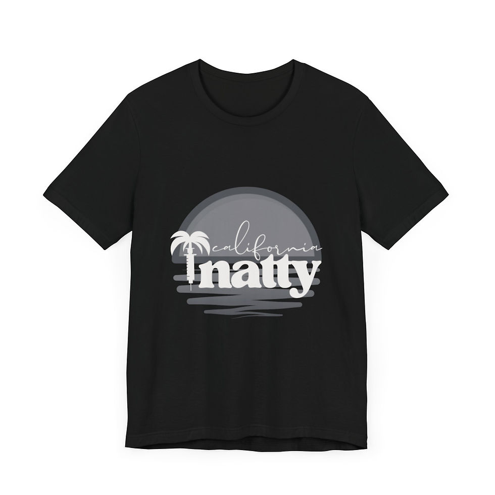 Thumbnail: California Natty Unisex Tee White on Black