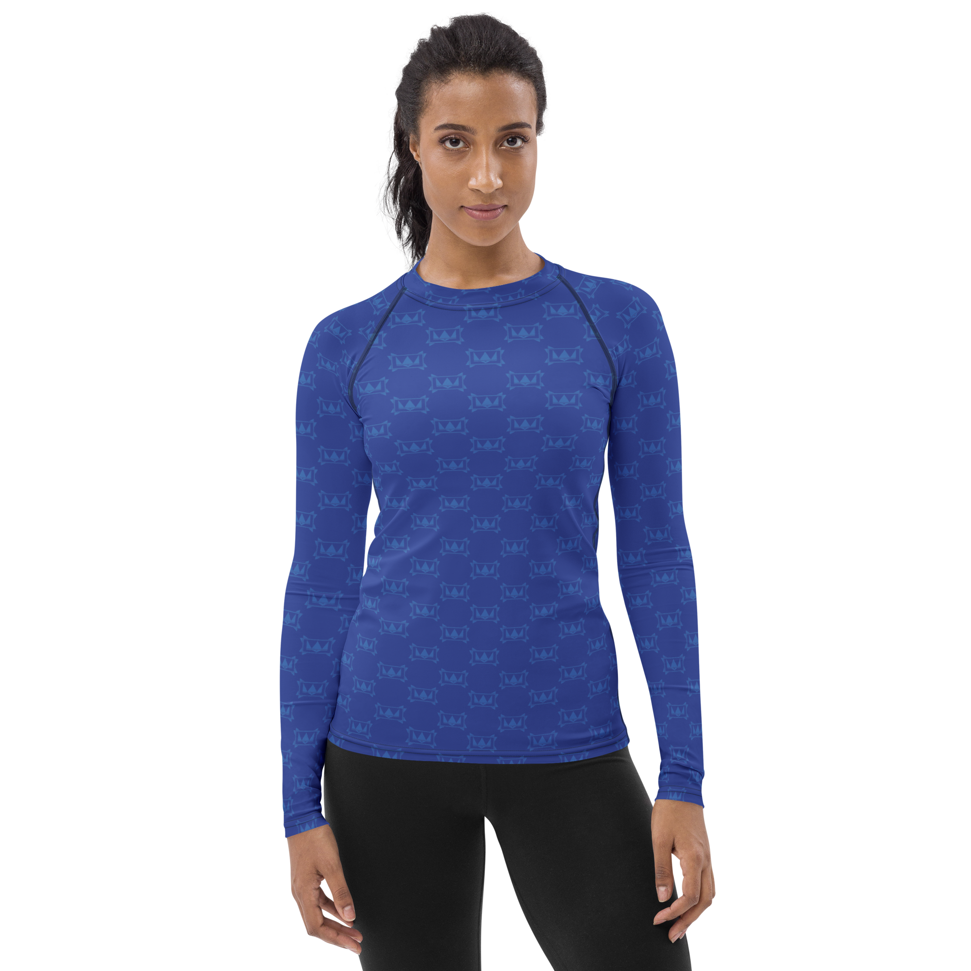 "KINGDOM CONSCIOUSNESS" DEEP SEA BLUE - Women's Rash Guard