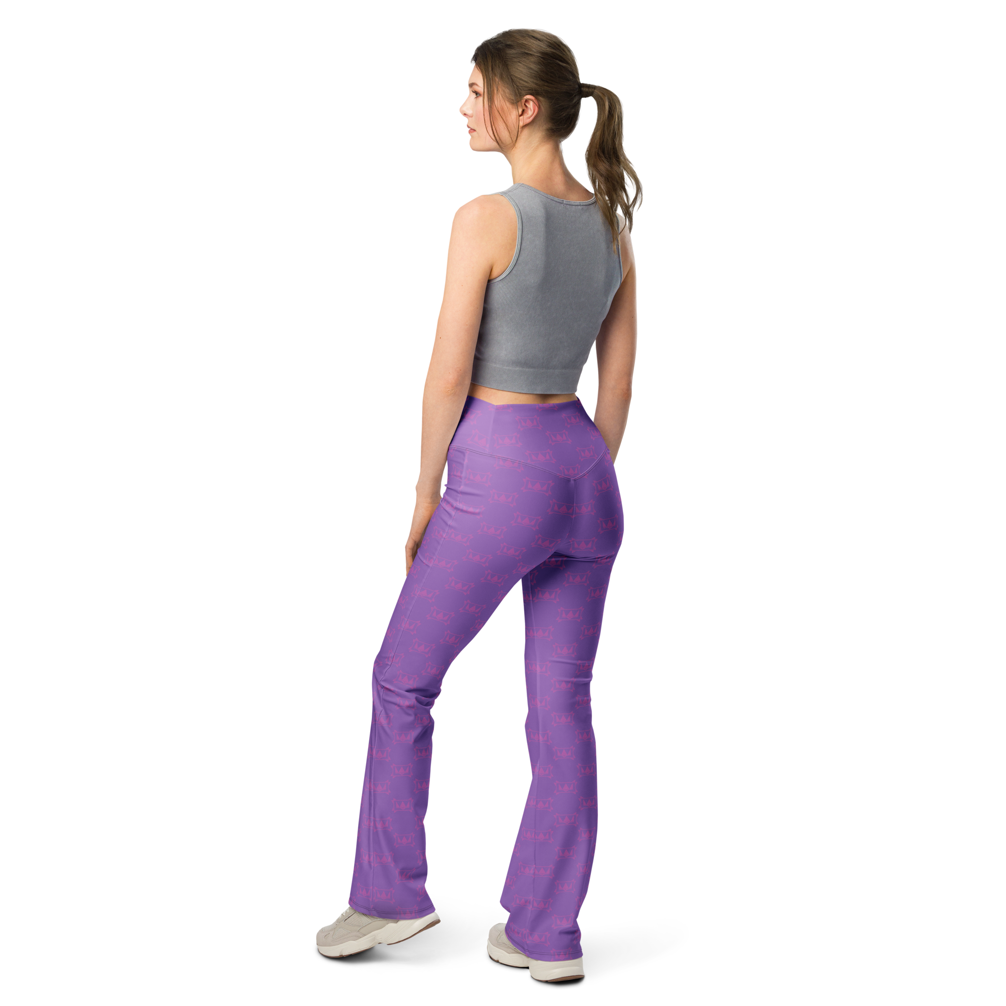 "KINGDOM CONSCIOUSNESS" PINEAL PURPLE - Flare leggings