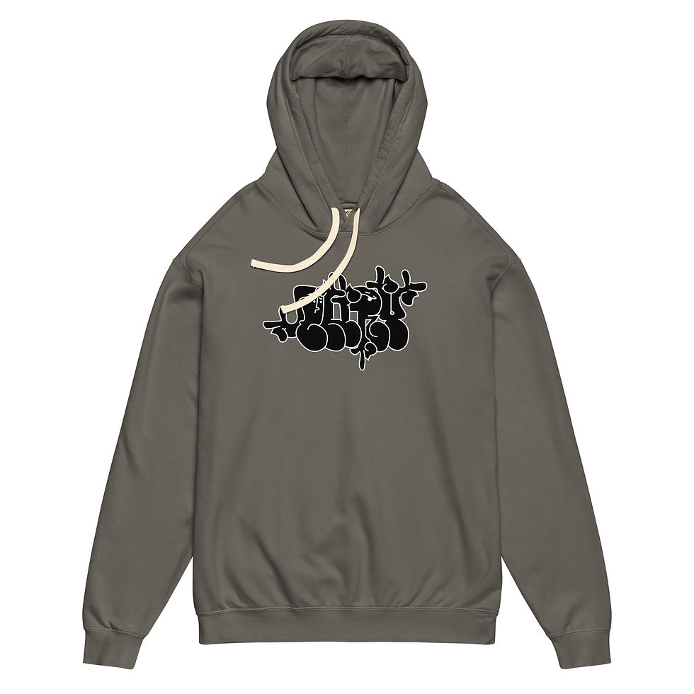 Thumbnail: T.H.R.Y. THROW UP - WH - Unisex garment-dyed lightweight hoodie