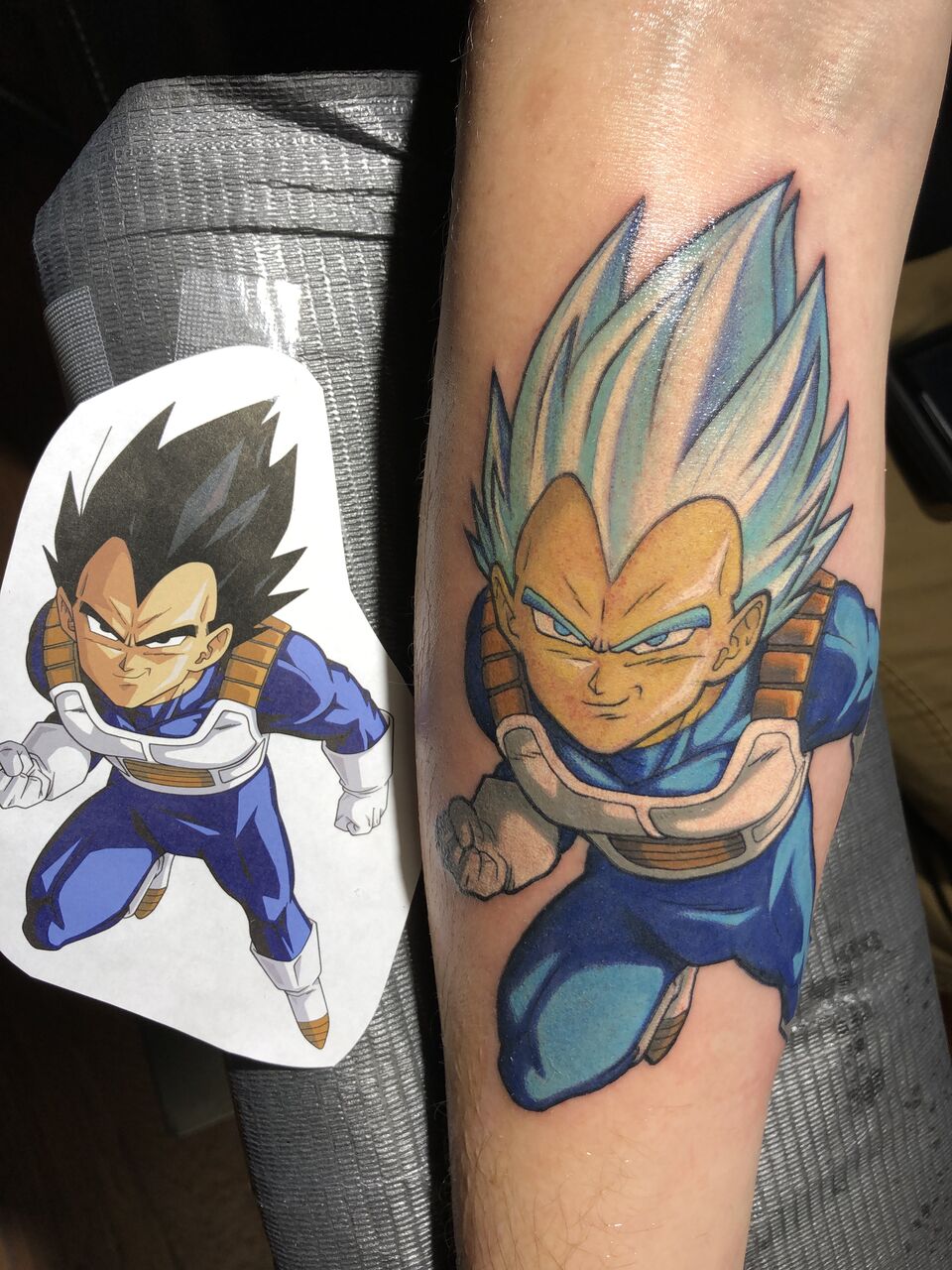 dragon ball vegeta tattoo