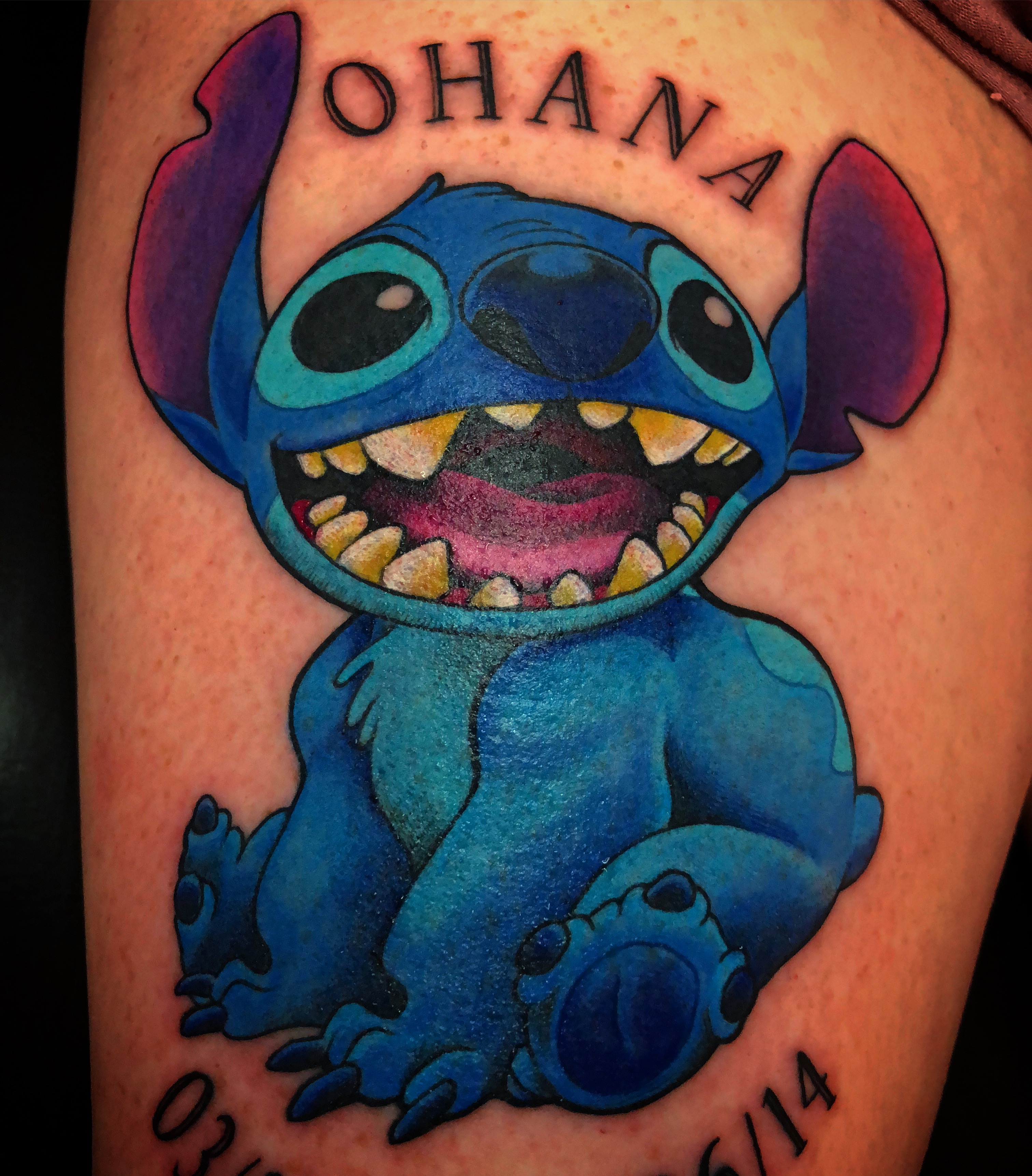 Disney stitch tattoo