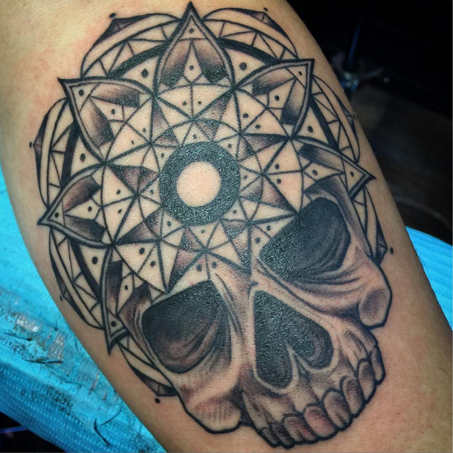 Sacred geometry skull