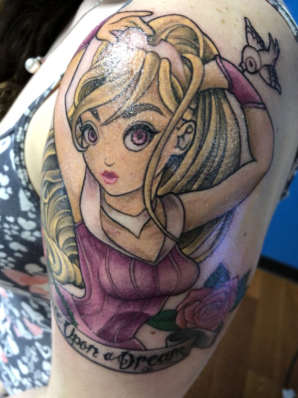 sleeping beauty tattoo