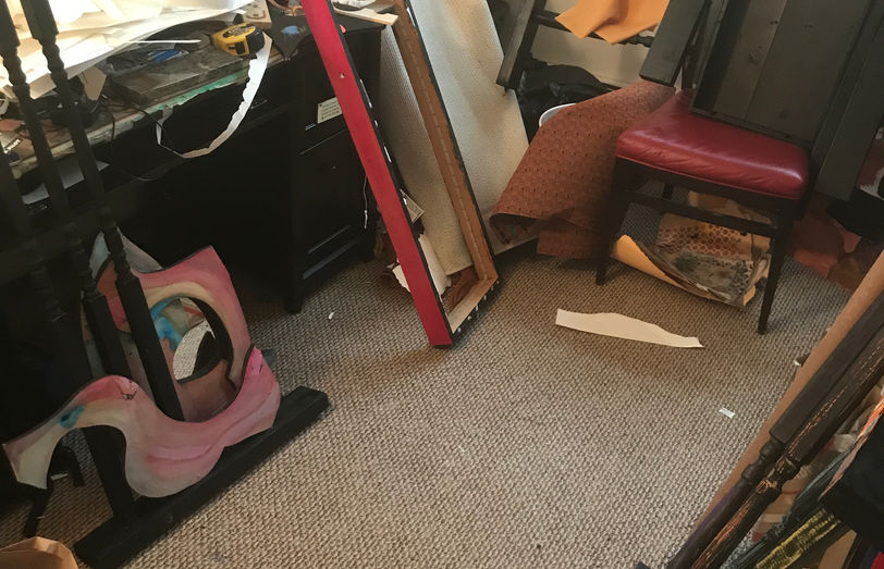 Picture of the studio used to create the artwork.