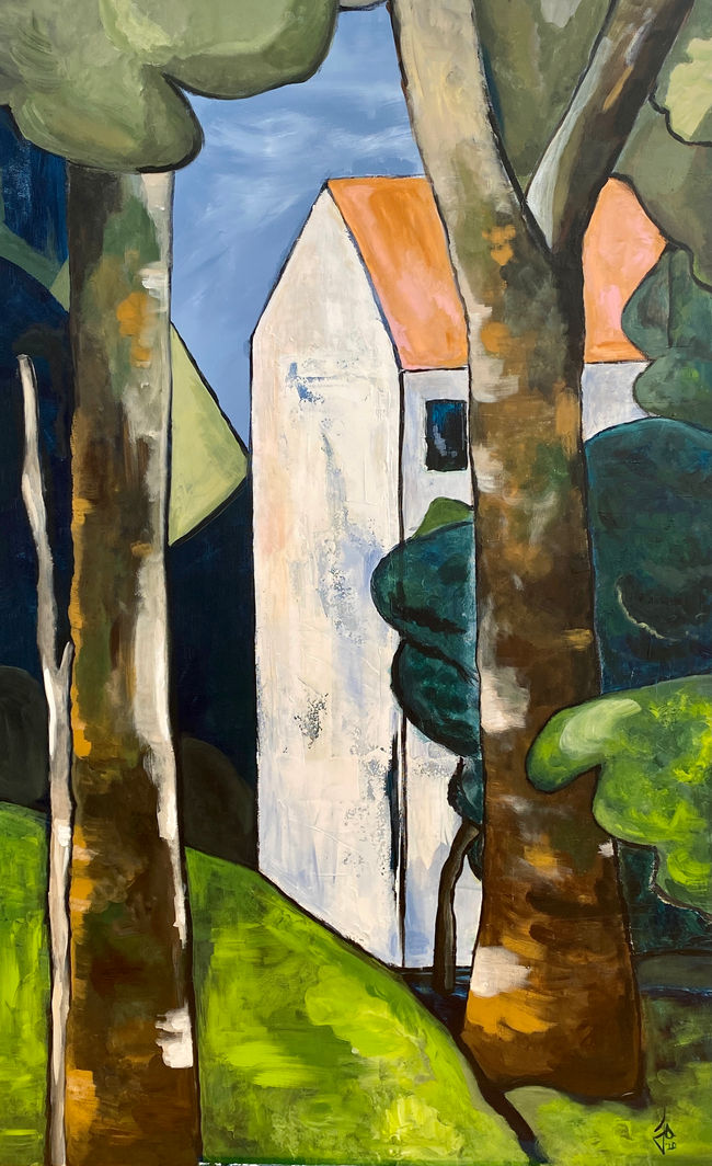 The Forest House Painting