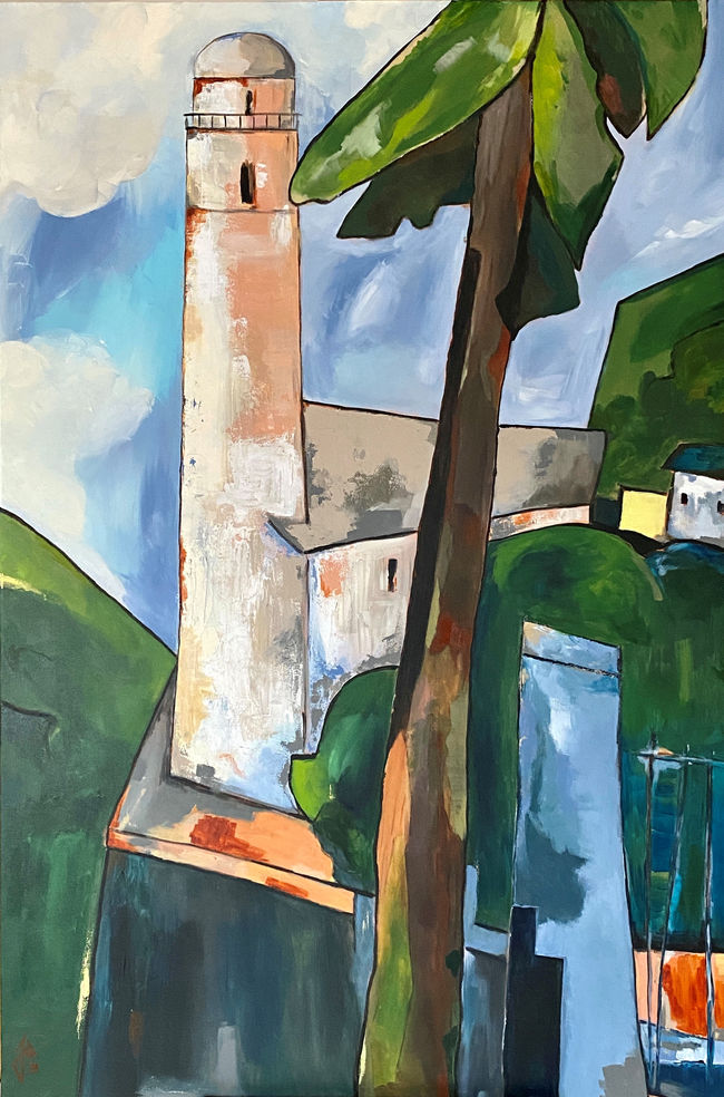 The Light House painting