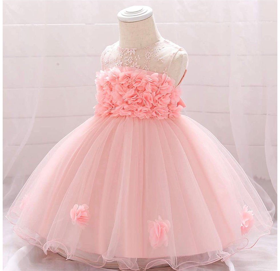 Thumbnail: Baby Girl Dresses Ruffle Lace Pageant Party Wedding Flower Girl Dress