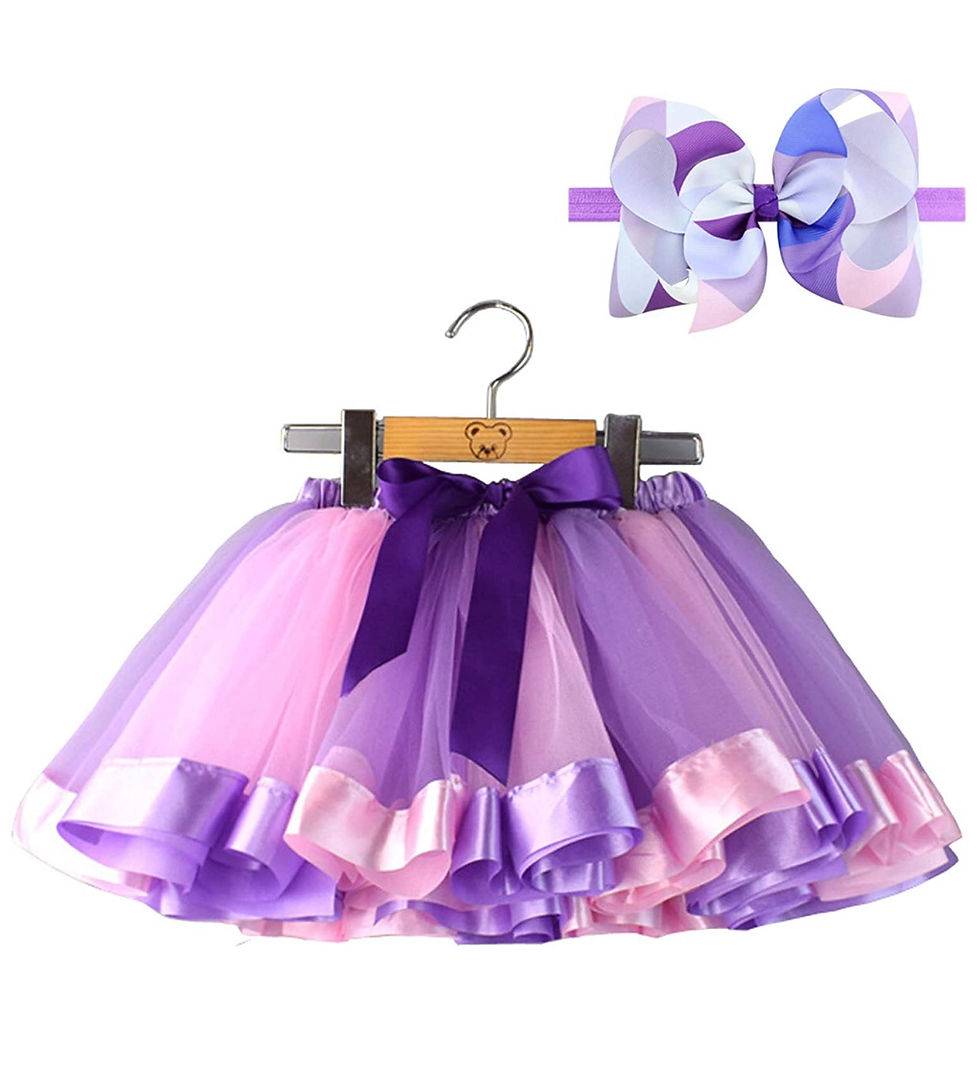 Tulle Rainbow Tutu Skirt for Newborn Baby Girls 1st Birthday Photography Outfit