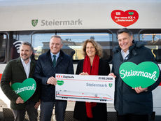 Zugtaufe am Grazer Hauptbahnhof